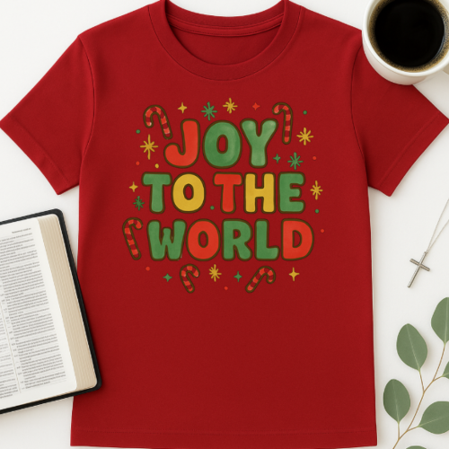 Joy to the World, Candy Cane T-Shirt