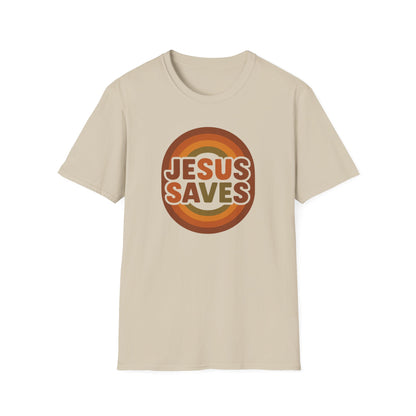Retro Jesus Saves T-Shirt